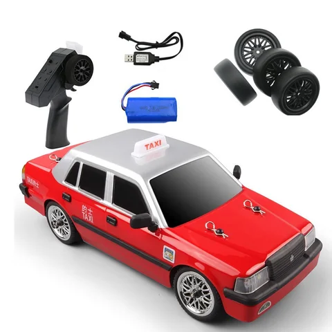 Полноразмерный Дрифт-автомобиль с дистанционным управлением, такси Гонконга, 2,4 ГГц, высокоскоростной Дрифт-автомобиль, детские игрушки, рождественский подарок,