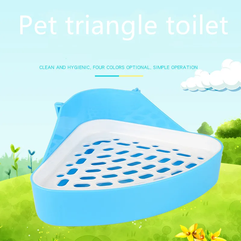

Rabbit Triangle Toilet My Neighbor Totoro Guinea Pig Toilet Small Triangle Toilet Multi-color Optional Pet Cleaning Supplies