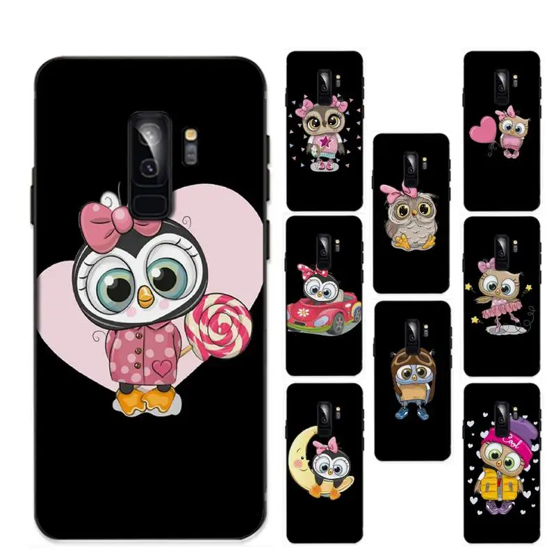 

Cute Cartoon Owl Phone Case for Redmi 8 9 9A for Samsung J5 J6 Note9 for Huawei NOVA3E Mate20lite cover