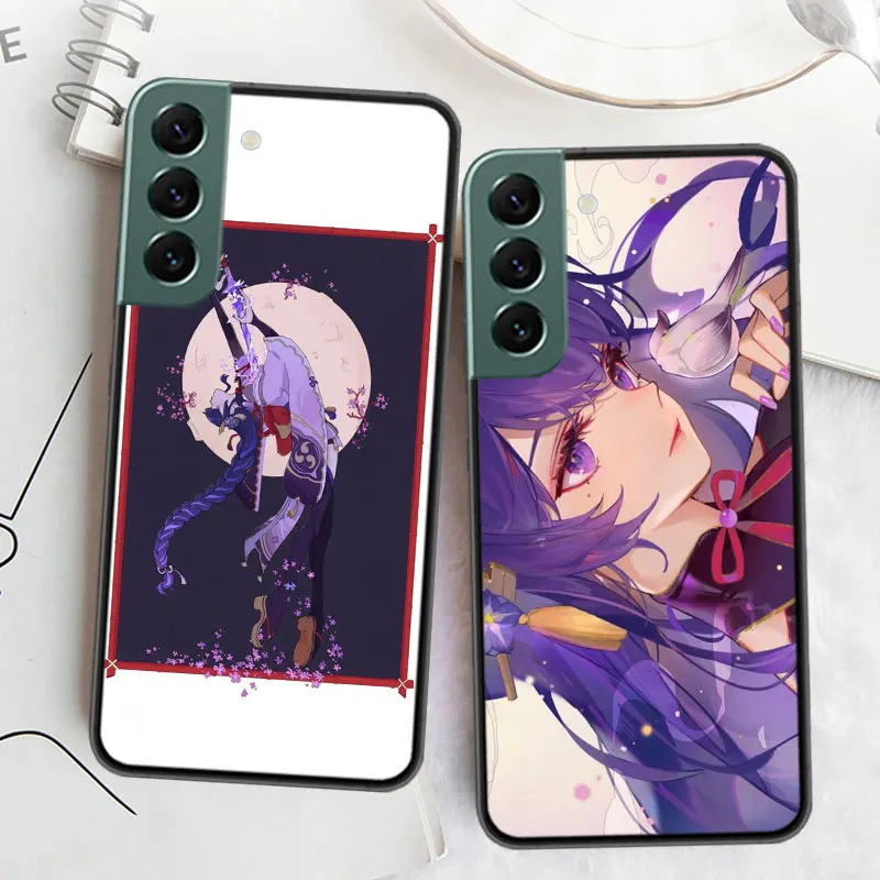 Популярный чехол для телефона Genshin Impact Raiden Shogun Samsung S8 Galaxy Note 20 Ultra 10 Lite 9 8 M12 M21 M30S M31 M32