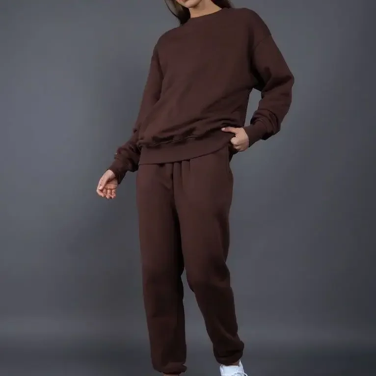 Новый осенне-зимний бархатный утолщенный свитер из хлопка и полиэстера 400 г с