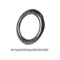 carbon fiber stickers engine start stop switch ring trim for toyota gr supra a90 2019 22 start button stickers decoration