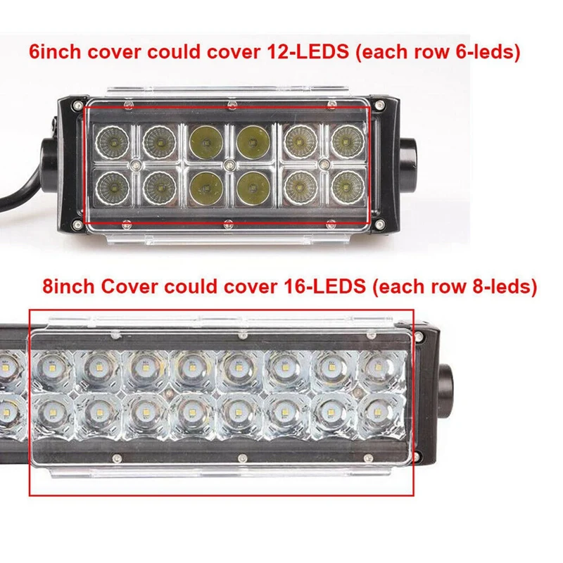 Защитная черная крышка для объектива 2 шт. 20 дюймов внедорожника грузовика