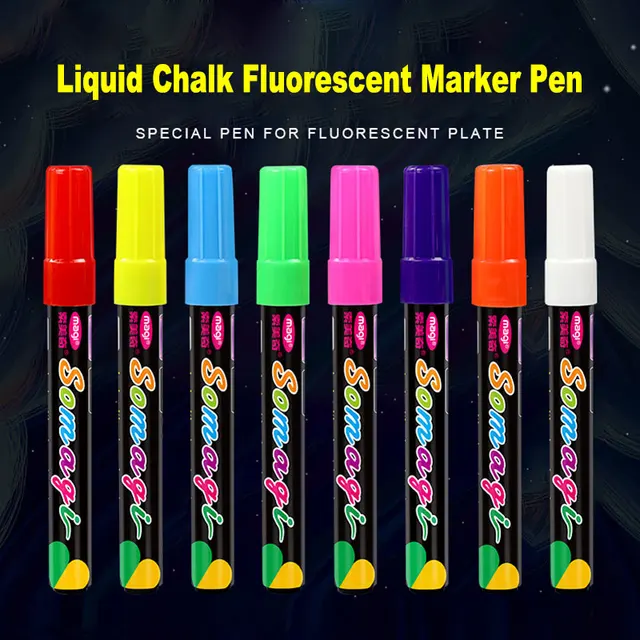 8 Color/set Liquid Chalk Erasable Highlighter Fluorescent Marker