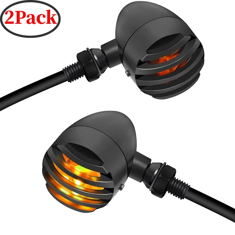 

Motorcycle Turn Signal Light Waterproof LED Universal Amber Indicator Light for Yamaha Honda Kawasaki Suzuki