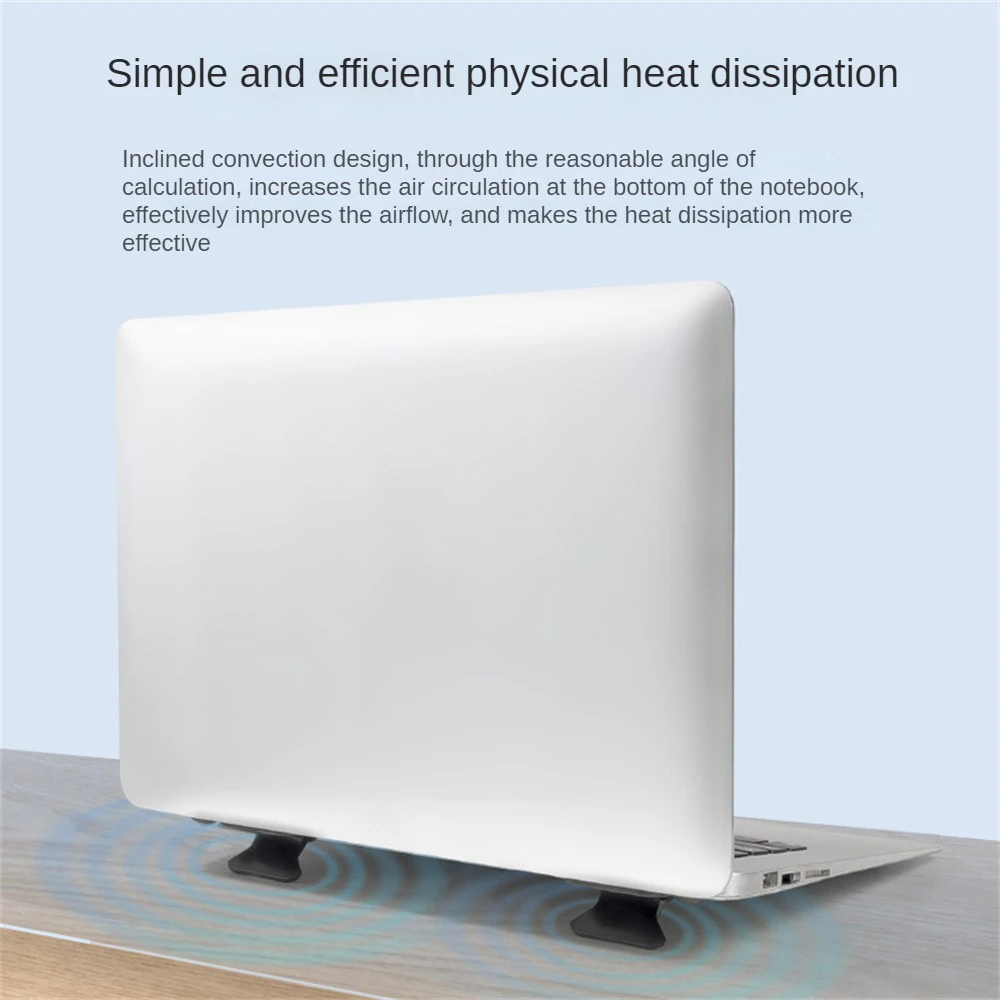 

Black/white Computer Cooling Holder Heat Dissipation Universal Laptop Stand Portable Folding Computer Accessories Mini Plastic