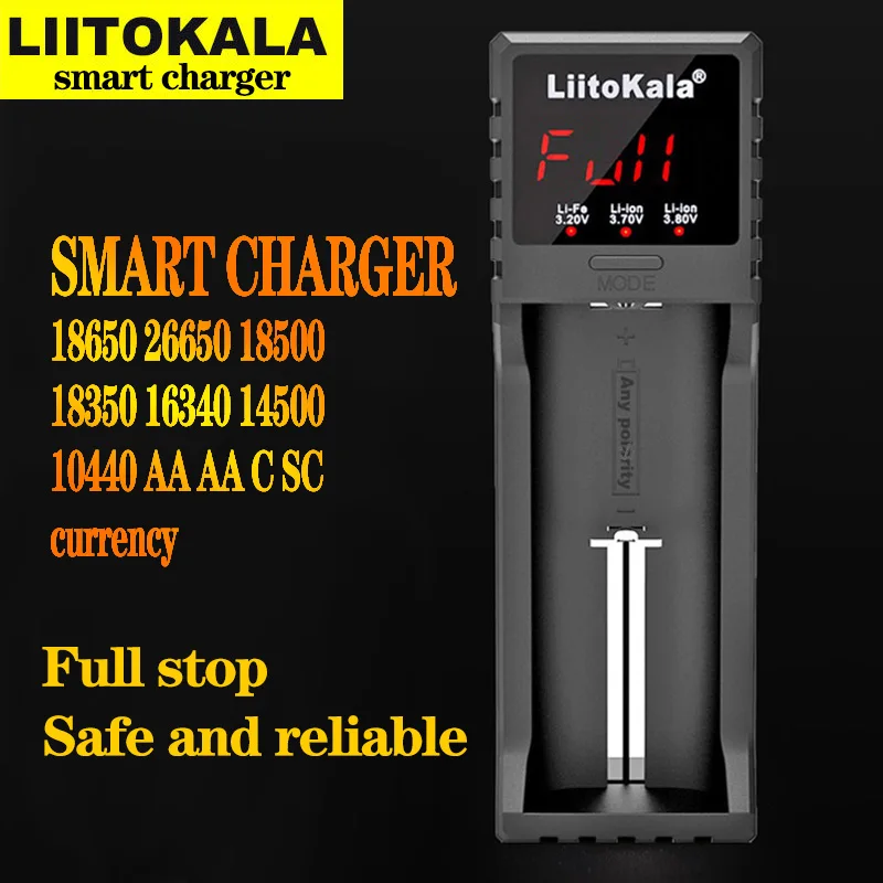 LiitoKala Lii-S2 battery Charger for 3.7V 3.2V 18650 26650 21700 18350 1.2V AA AAA Flashlight headlamp fan mouse keyboard