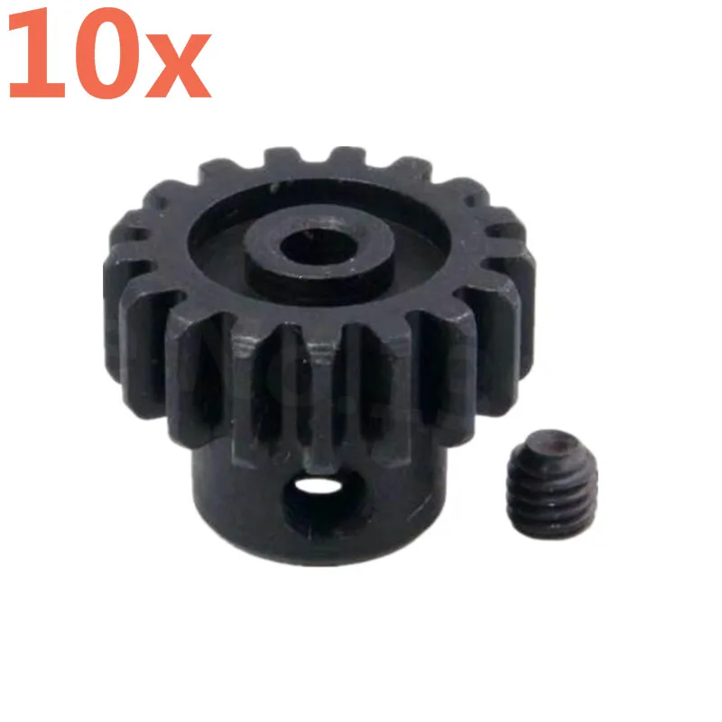 

10Piece RC Car Wltoys Upgrade Metal Motor Gear 17T Spare Parts For 1/18 Scale Models A949 A959 A969 A979 k929 Remote Control Car