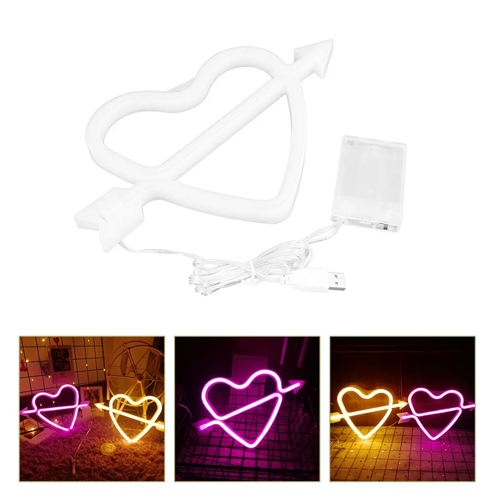 

Heart Light Heart Arrow LED Neon Light Neon Heart Sign for Bedroom Neon Lamp