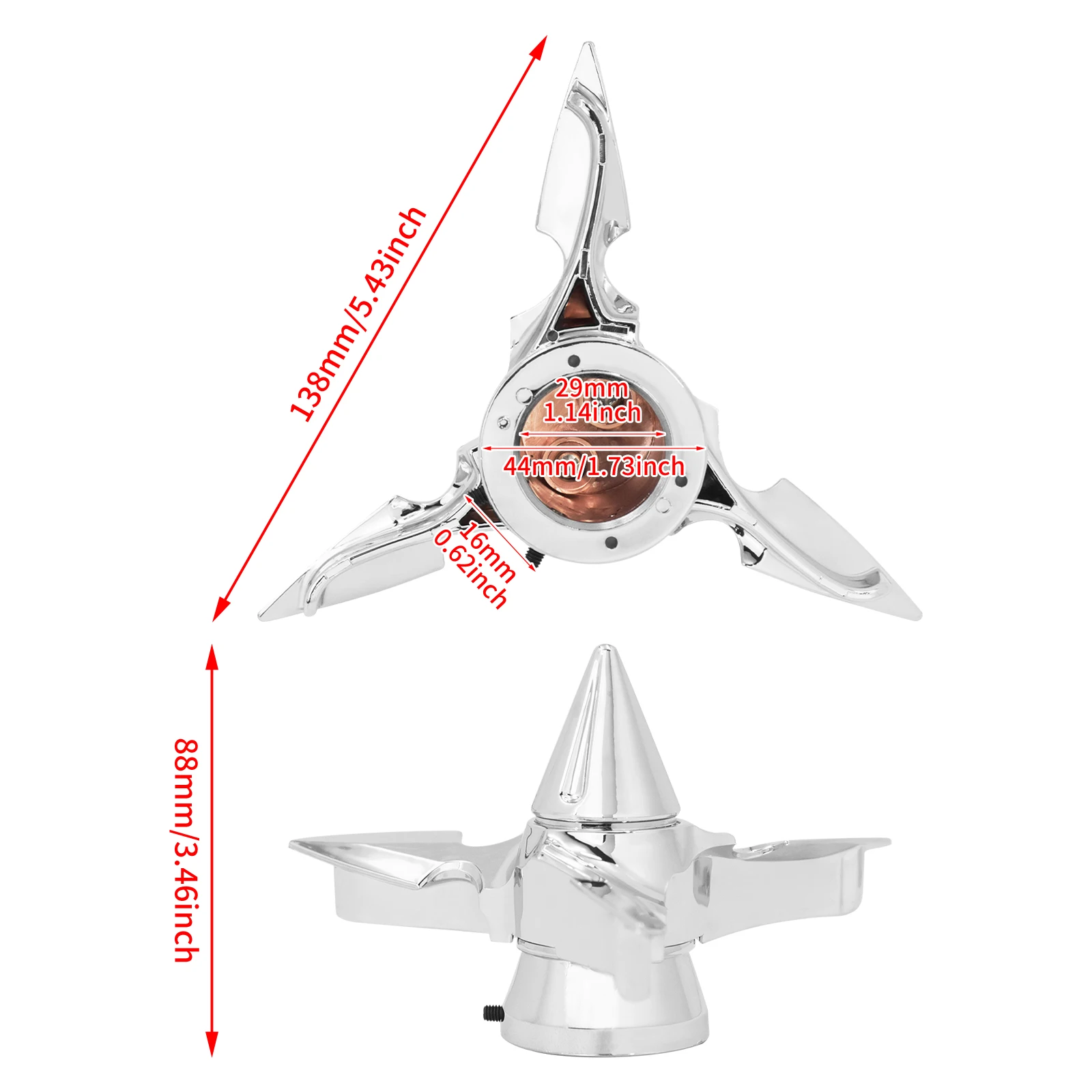 2 шт. черные/хромированные колпачки для передней оси мотоцикла из АБС-пластика
