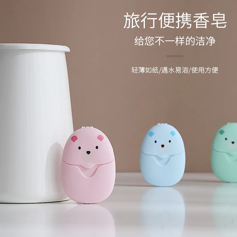 

50pcs soap paper Disposable toilet soap paper outdoor travel portable toilet soap tablets