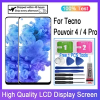 original for tecno pouvoir 4 lc7 4 pro lc8 lcd display touch screen digitizer replacement