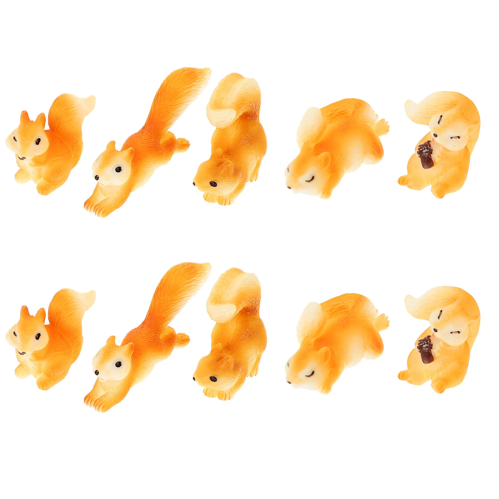 

Squirrel Animal Garden Miniature Mini Figurine Figurines Resin Fairy Statue Cake Topper Decor Dollhouse Sculpture Decoration