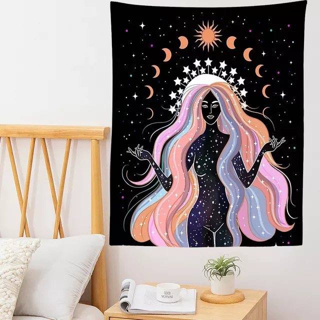 

2022 Mandala Tapestry Wall Hanging Boho decor macrame hippie Witchcraft Tapestry wall decoration cloth