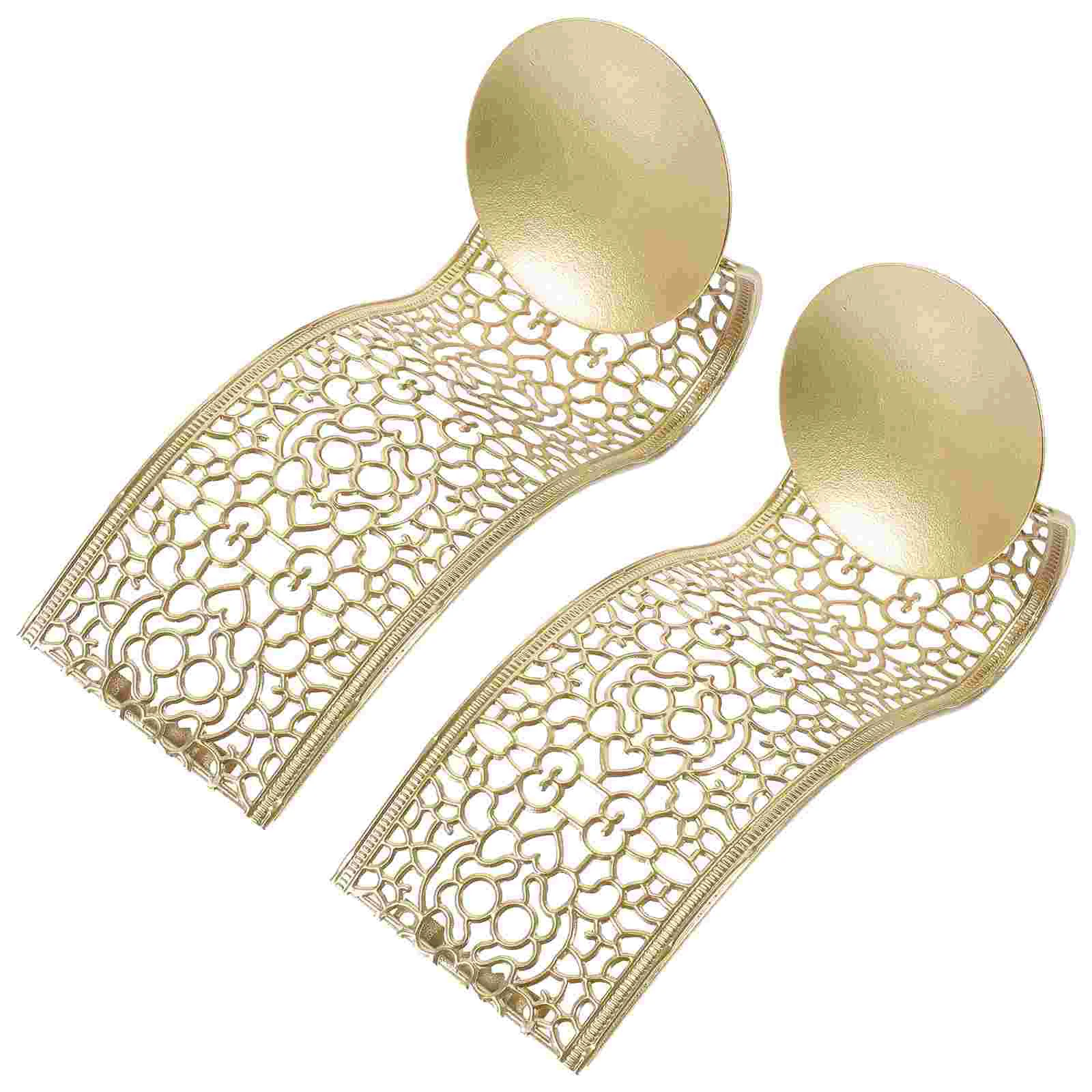 

2 Pcs Wall Decoration Hanging Holder Stand Iron Wall-mounted Candleholder