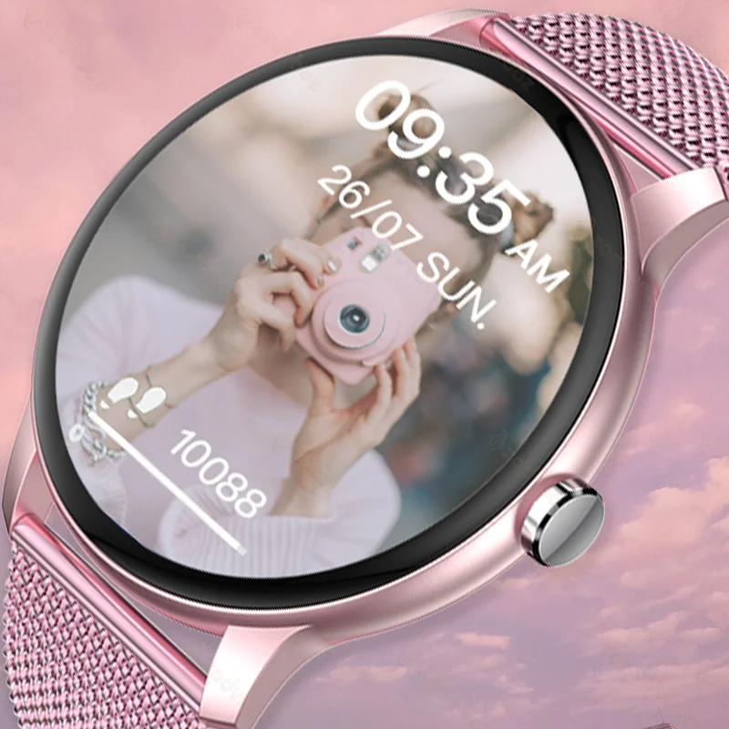 

2022 HD Bluetooth Call Smart Watch Women Heart Rate Blood Pressure Monitor Smartwatch For Android IOS Men Watches Support Hebrew