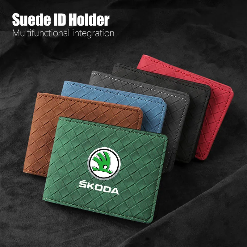 

Car Driver's License Protector Sleeve Passport Storage Card Holder For Skoda A4 A6 A7 2 3 A5 Rapid Superb Kamiq Karoq Vrs Mk3