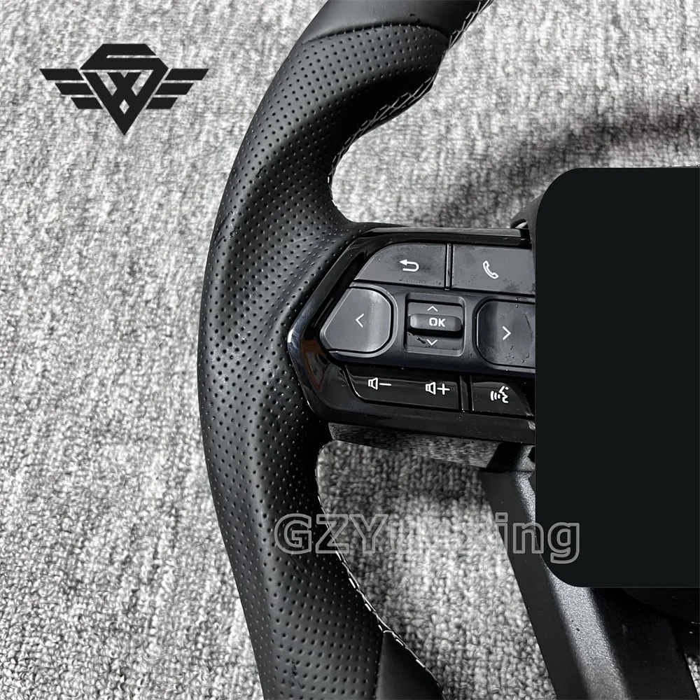 Фото Кожаный руль напрямую от производителя, подходит для Toyota Land Cruiser LC200, LC300, Prado, LC79, LC76, FJ70, FJ200 №2