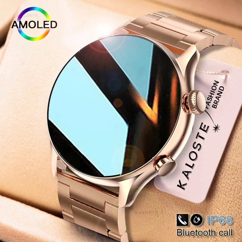 

2022 NFC Smartwatch Women AMOLED 390*390 HD Screen Always display Bluetooth Call Voice Assistant Smart Watch For Huawei Xiaomi