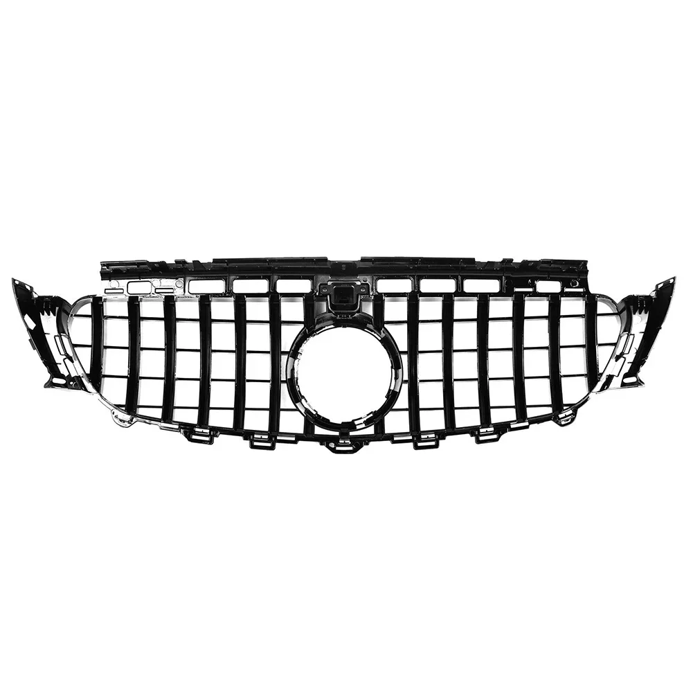 

Car Front Grille Upper Mesh Grill Accessories For Mercedes-Benz W213 E-Class E250 E300 w/ Camera Saloon 2016 2017 2018 2019
