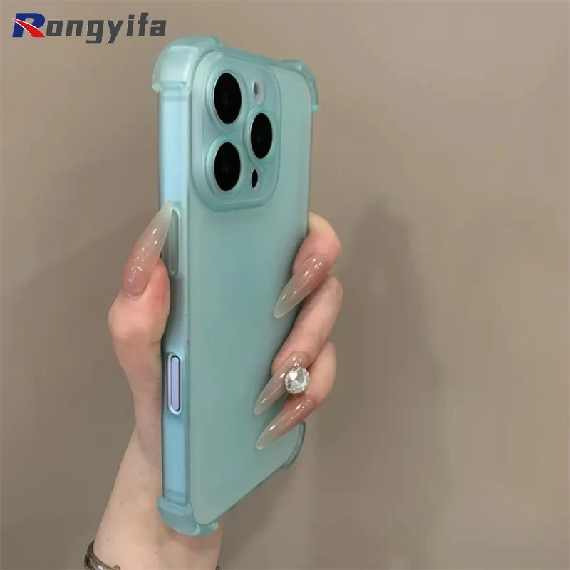 Фото Чехол для телефона Ice Mist для Realme GT7 Pro C15 C12 C11 9i 7i Global 5 5s 5i 6i, матовая задняя крышка, простая мягкая противоударная крышка AirBag №1