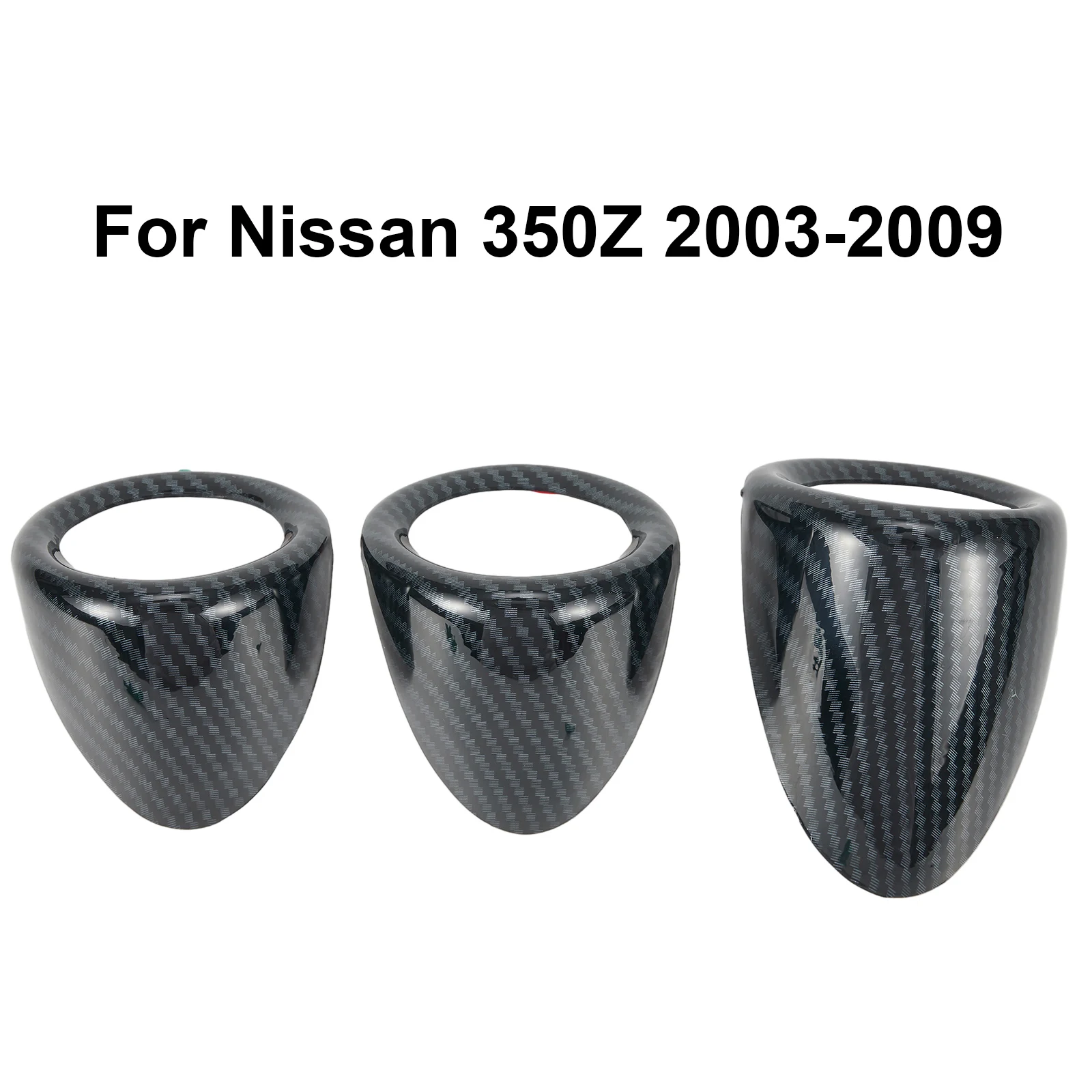 

Gauge Pad Cover Trim Cover Trim Pattern Interior 3pcs For Nissan 350Z 2003-2009 Car Parts High Qualit Material