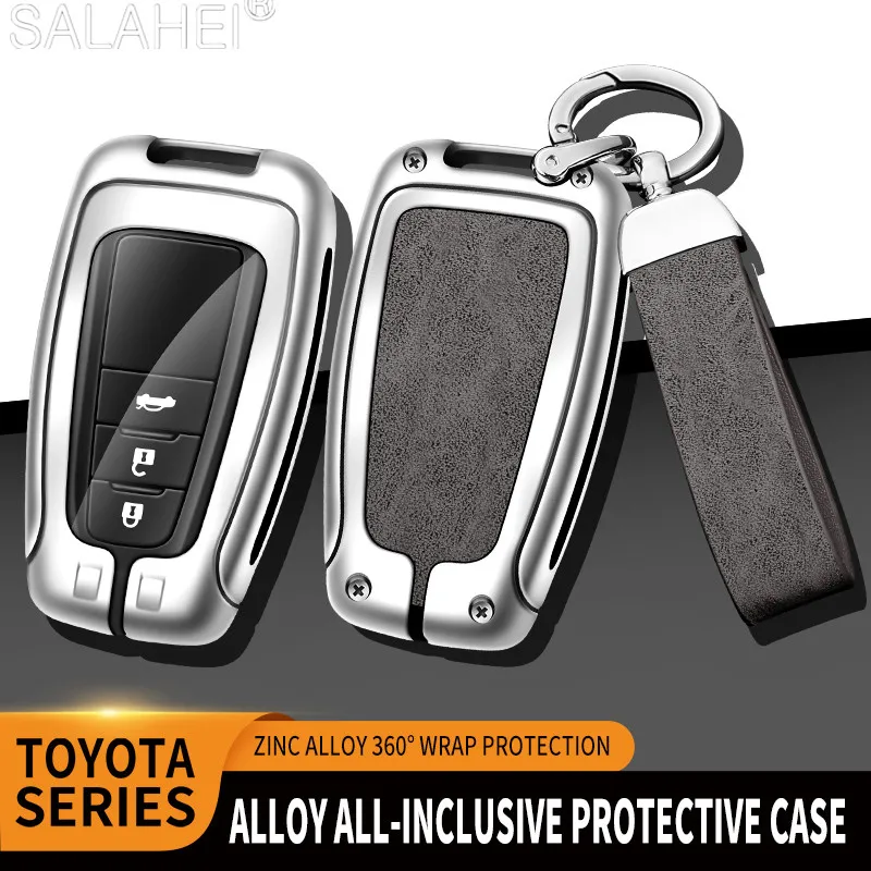 

Car Key Cover Case Protector Shell For Toyota Camry Corolla Highlander Rav4 C-HR Frontlander Wildlander Forturner Hilux Auris