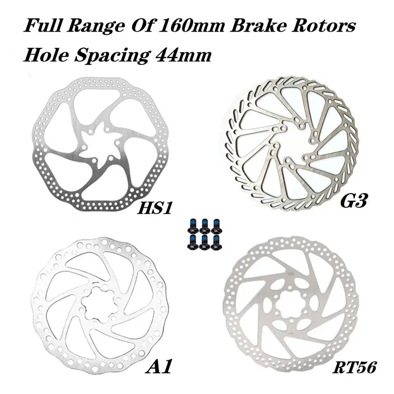 

G3 HS1 RT56 160mm 6 Inches Stainless Steel Rotor Disc Brake For MTB Mountain Road Cruiser Bike Bicycle Parts 160mm Rotor