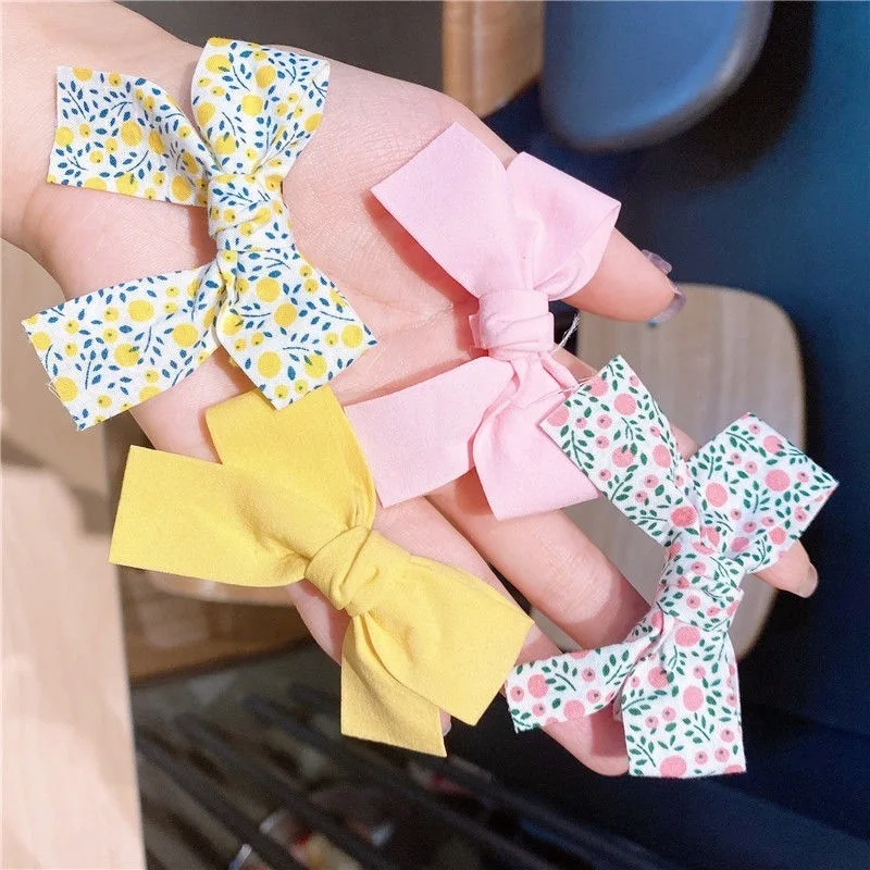 

2PCS Children's Bow Hair Clip Korean Girl Clip Side Bangs Clip Top Clip Headdress Cute Baby Sen Hair Accessories