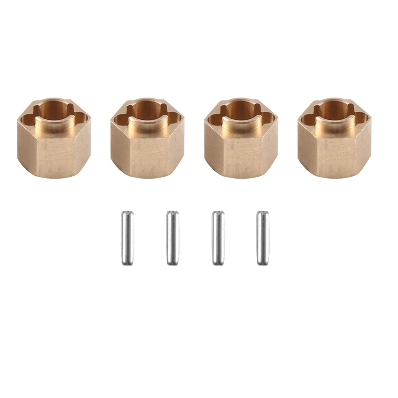 

4Pcs Brass 5.5Mm(+1.5Mm) Extended Wheel Hex Hub Adapter 9750 For Traxxas TRX4M TRX-4M 1/18 RC Crawler Car Upgrade Parts