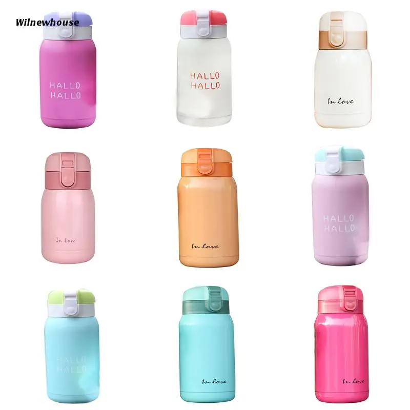 

Вакуумные фляжки из нержавеющей стали F63A, милые мини-термосы, кружки для кофе, чая, молока, Дорожные Кружки