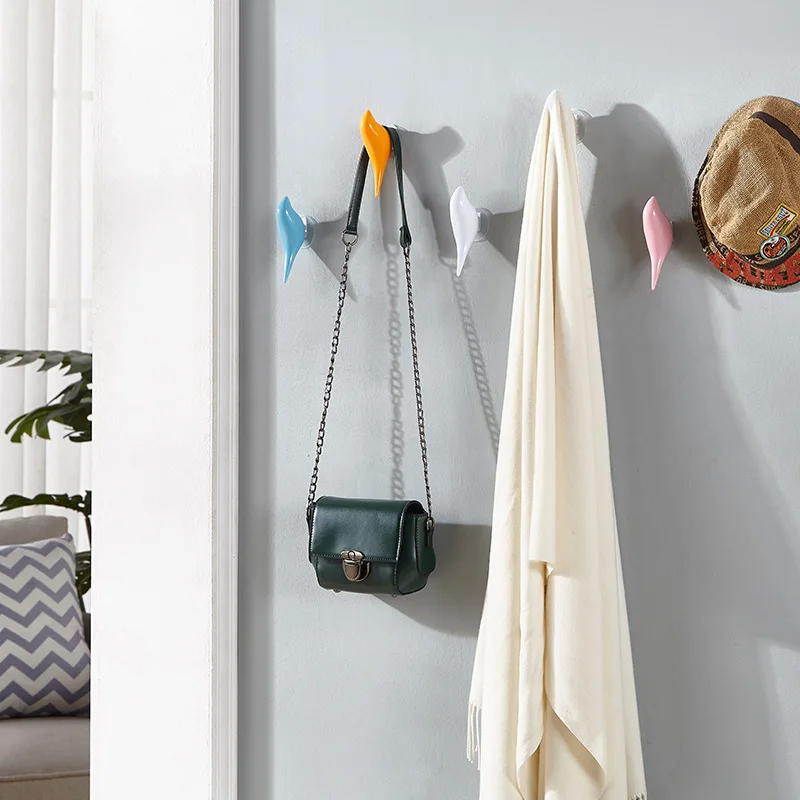 Крючок для пальто в форме птицы креативный Настенный декор самоклеящиеся крючки