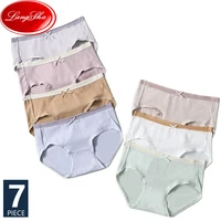 7pcsset cotton panties women breathable underwear young girls briefs solid panty soft underpants female seamless sexy lingerie