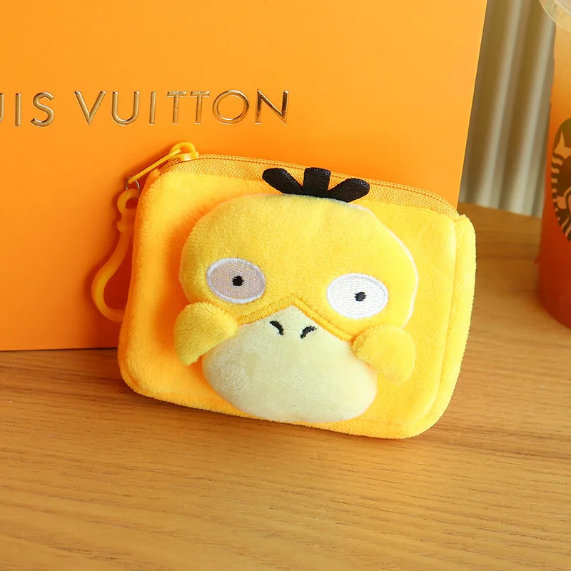 Pokemon новая сумка для наушников Psyduck, детская мода, очаровательный кошелек для монет, подарки на день рождения для друзей и девочек (art.: 3920cb7de686a) - 3920cb7de686a