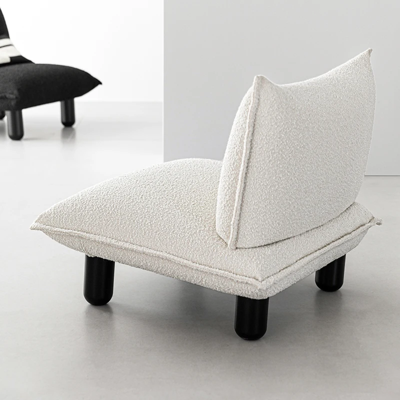 Стулья в скандинавском стиле черно-белые бархатные пушистые чехлы милый патио