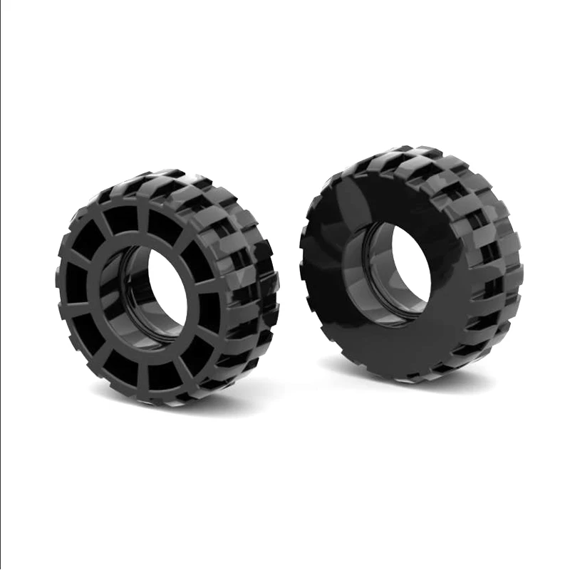 Конструктор MOC 35578 черный, 37x14 мм, Детский конструктор с шинами, совместимый с lego