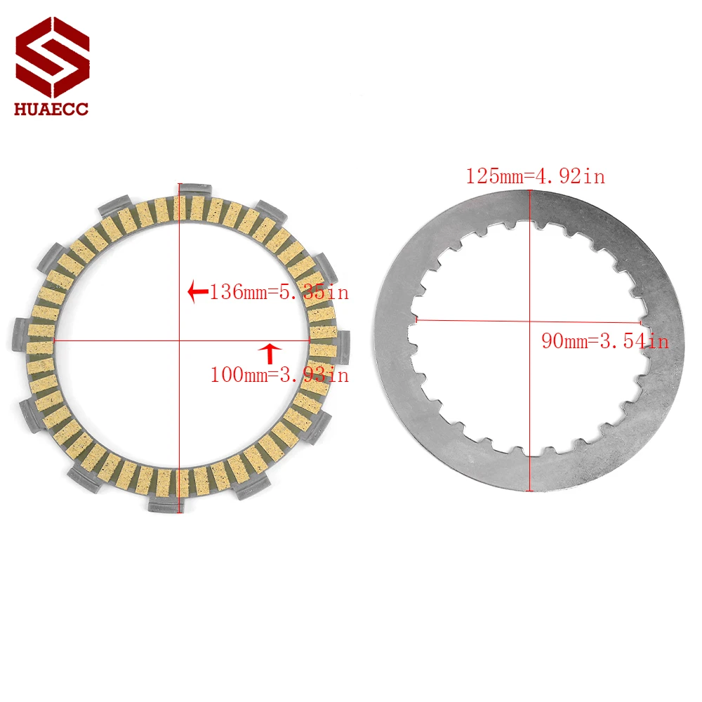Комплект фрикционных дисков сцепления для Honda CR125R CR 125 R 1986-1999 22201-KS6-700 22321-KA3-710