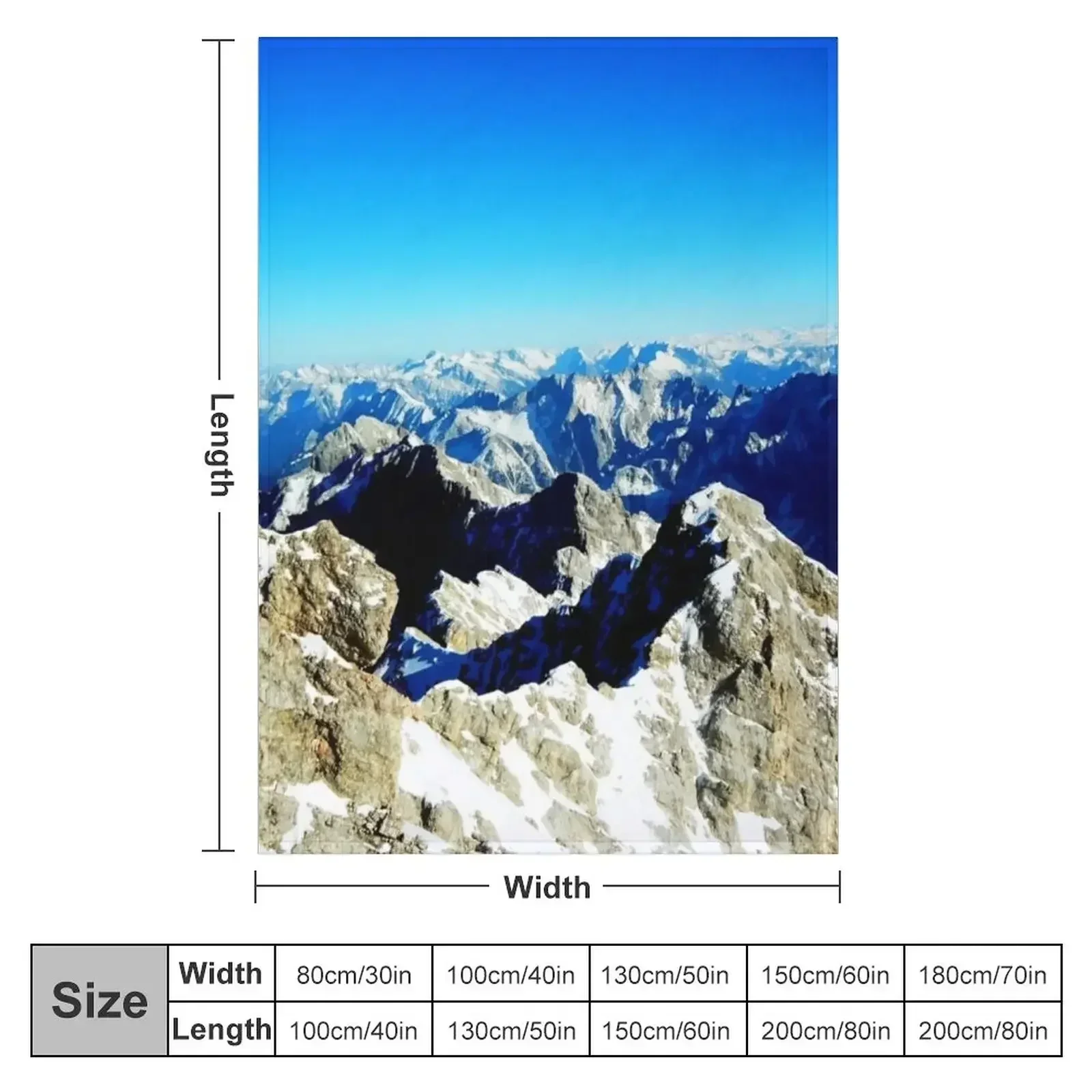 Альпы Garmisch-Partenkirchen Zugspitze Германия Плед Термальные одеяла для кемпинга