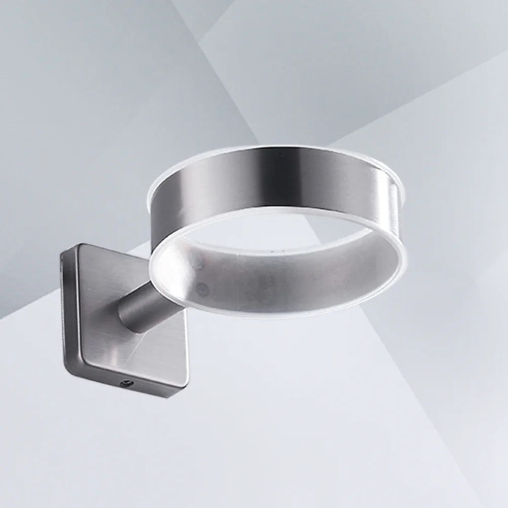 

Toothbrush Cup Holder Wall Mount Modern Round Cup Bathroom Accessories Shelf Rack for Hotel Bathroom Restroom