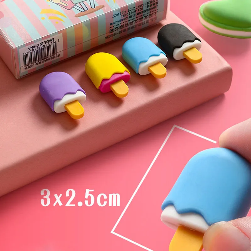 Резиновый ластик в виде мороженого XYDDJYNL