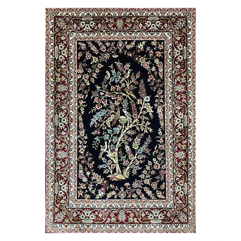 

Silk Carpet Turkey Design Oriental Silk Rug Decorate Mat Size 2'X3'