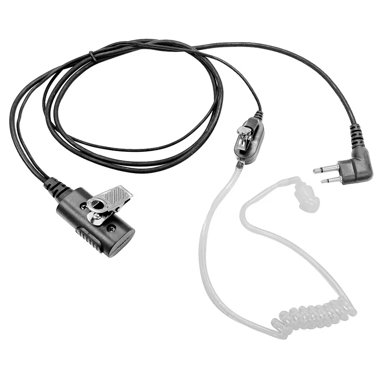 Acoustic PTT Earpiece Secret Agent Security Bodyguard Police 2 Pin Radio Earphone for Motorola CP010 CP140 GP68 EP450 DEP450