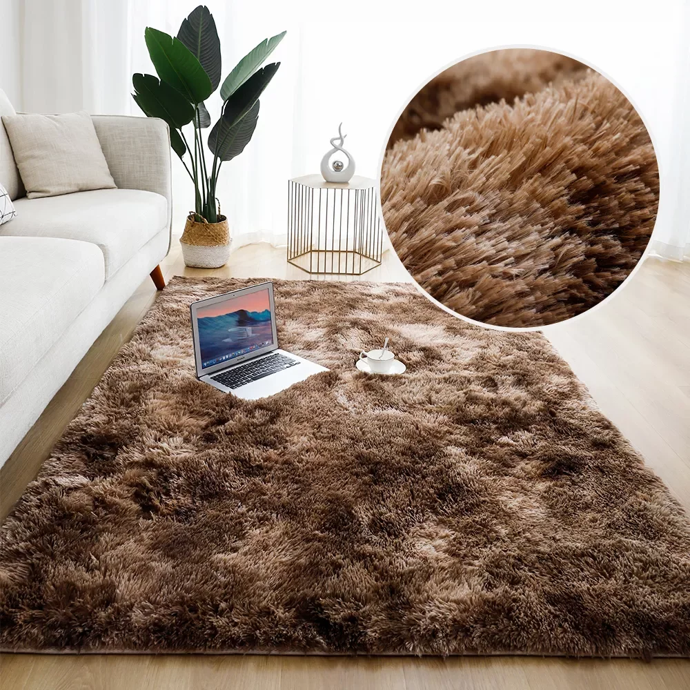

New in Carpets for Living Room Rug Bedroom Decor Carpet Floor Area Rugs Home Fluffy Thicken Mat Long Soft Velvet Mats christmas
