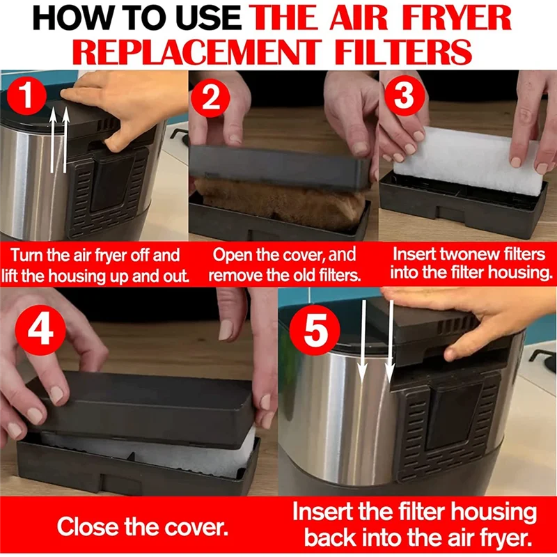 Сменные фильтры для фритюрницы 20 шт. пылесосов Vortex Plus 6QT удаления запаха и