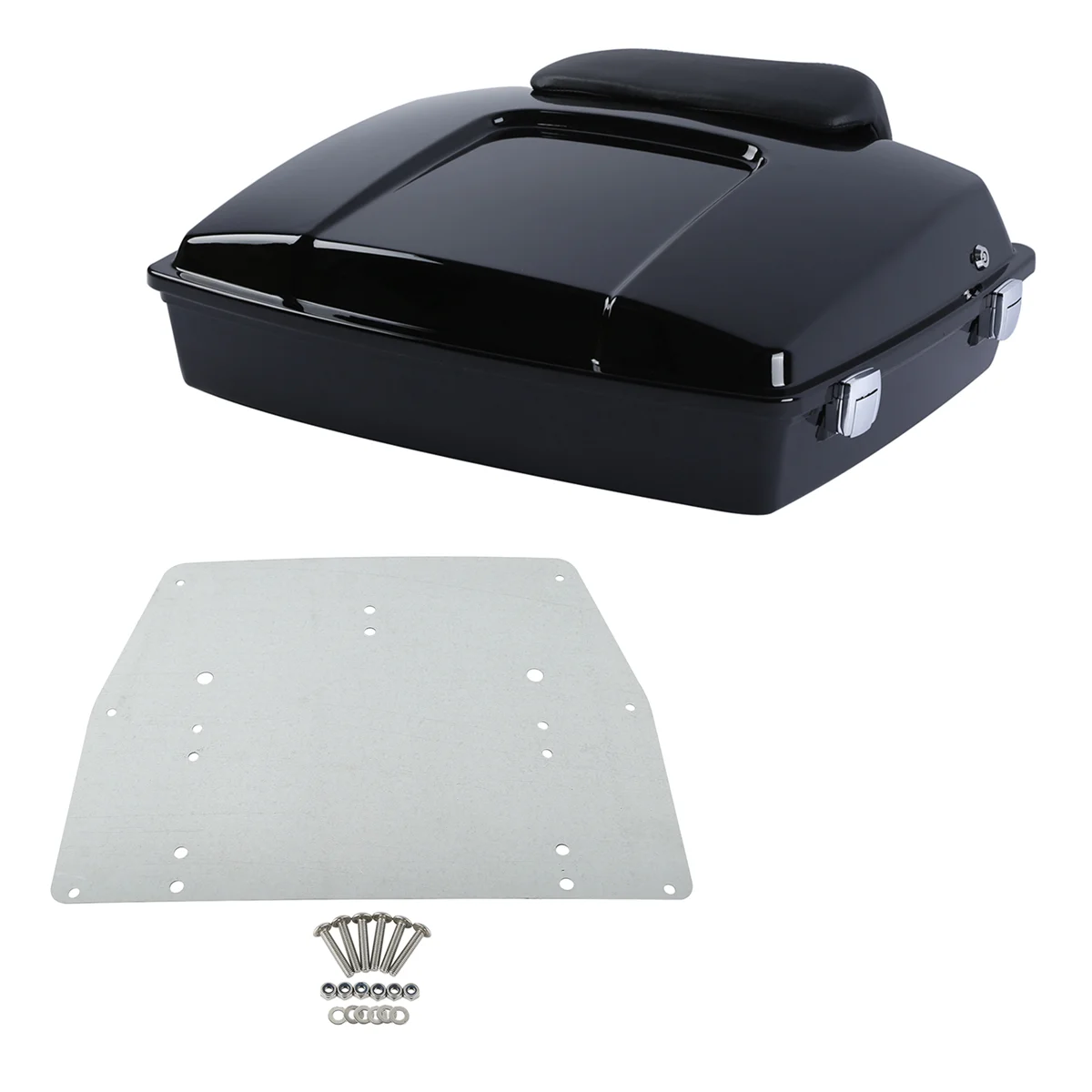 

Motorcycle 5.5" Razor Pack Trunk Pad & Base Plate For Harley Touring Tour Pak Road King Electra Glide Road Glide 1997-2013 2012