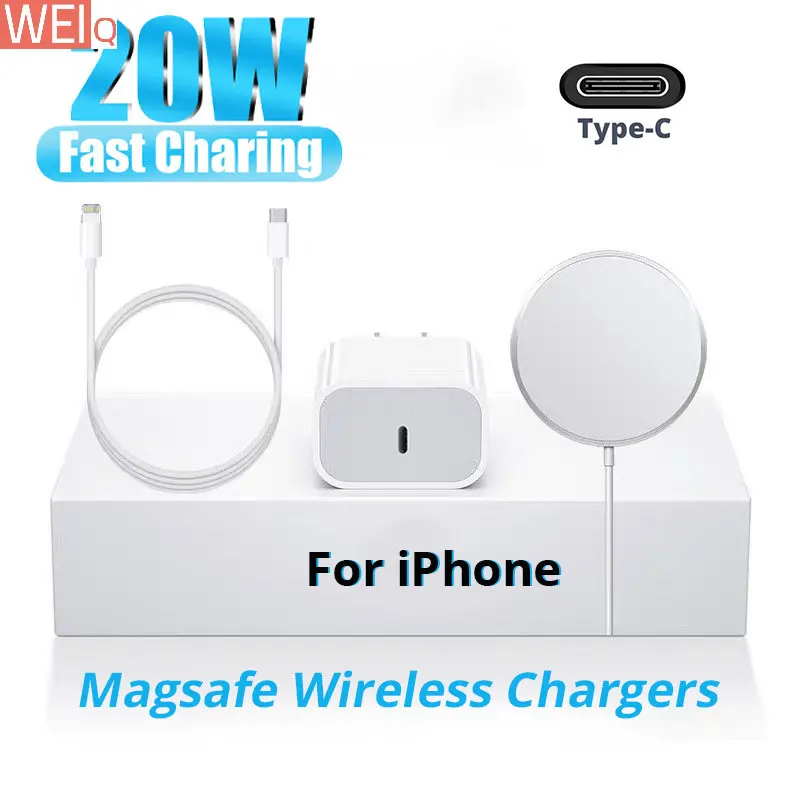 

For iPhone PD 20W USB C Fast Charger Suit For iPhone 12 11 14 13 Pro Max Mini X XS XR 8Plus AirPods Magsafe Wireless Chargers
