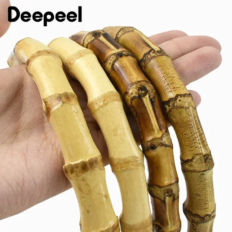 Фото 2/4 шт. Deepeel 12 см, ручки для сумки из натурального бамбука для женщин, сумка с ручкой, рамка для кошелька, сделай сам, сумки ручной работы, сменные аксессуары №4