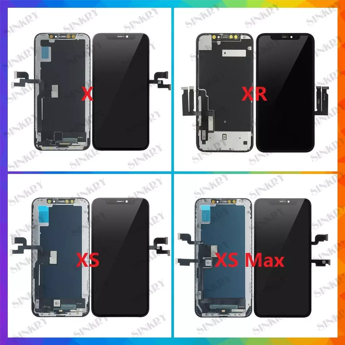 

1 Piece Grade AAA+ Replacement Touch Digitizer OLED Display LCD For iPhone X XR XS 11 12 13 Pro Max Mini Screen Assembly