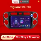 Junsun V1 AI Голосовое CarPlay Автомагнитола Магнитола Мультимедиа автомобиля для фольксваген тигуан 2006-2016 for VW Volkswagen Tiguan Android auto 4G GPS трекер навигатор 2 DIN 2 дин андройд Аудио Автомагнитолы