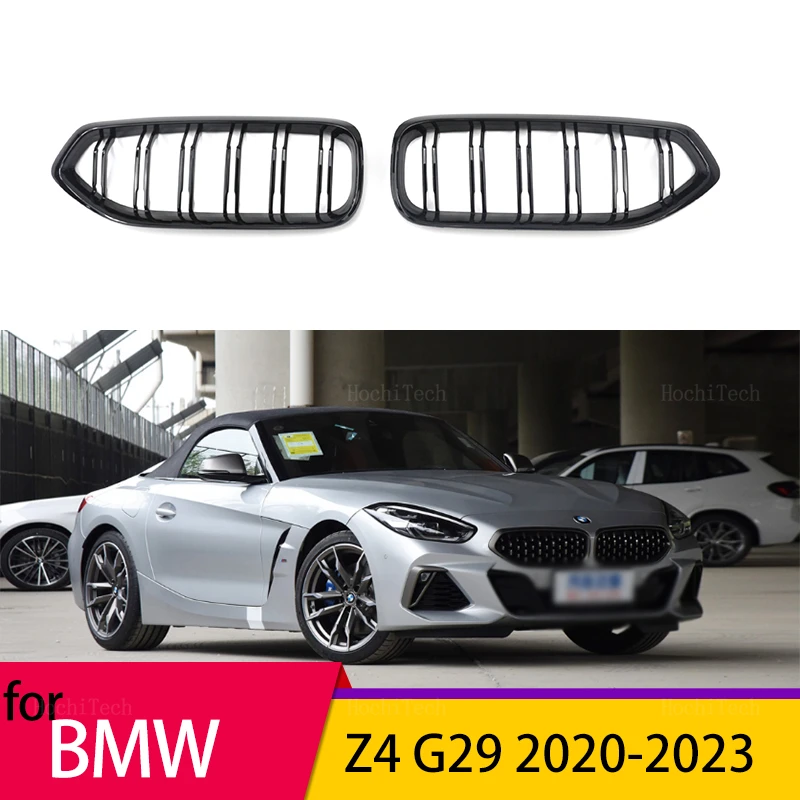 

Car Gloss Black Front Bumper Grille For BMW Z4 G29 2020 2021 2022 2023 Gloss Black Grill Double Slat Line Grilles Kindey Grills
